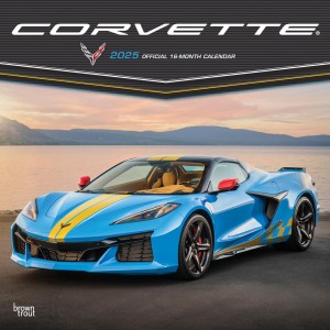 Corvette OFFICIAL | 2025 12 x 24 Inch Monthly Square Wall Calendar