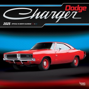 Dodge Charger OFFICIAL | 2025 12 x 24 Inch Monthly Square Wall Calendar | Foil Stamped Cover