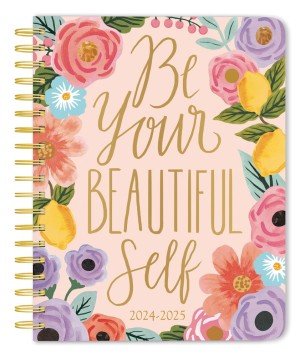 Bonnie Marcus OFFICIAL | 2025 6 x 7.75 Inch 18 Months Weekly Desk Planner | Foil Stamped Cover | July 2024 - December 2025