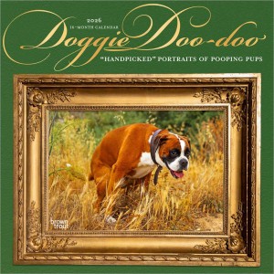 Doggie Doo Doo | 2026 12 x 24 Inch (Hanging) Monthly Square Wall Calendar