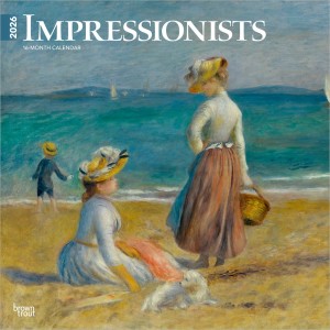 Impressionists | 2026 12 x 24 Inch (Hanging) Monthly Square Wall Calendar