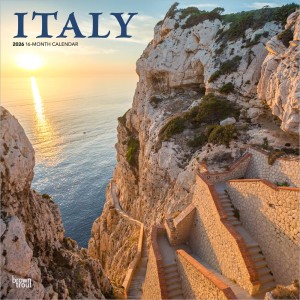 Italy | 2026 12 x 24 Inch (Hanging) Monthly Square Wall Calendar