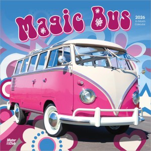 Magic Bus | 2026 12 x 24 Inch (Hanging) Monthly Square Wall Calendar