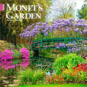 Monet's Garden | 2026 12 x 24 Inch (Hanging) Monthly Square Wall Calendar | Featuring Photography of Aileen Bordman