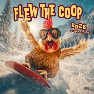 Flew the Coop | 2026 12 x 24 Inch (Hanging) Monthly Square Wall Calendar